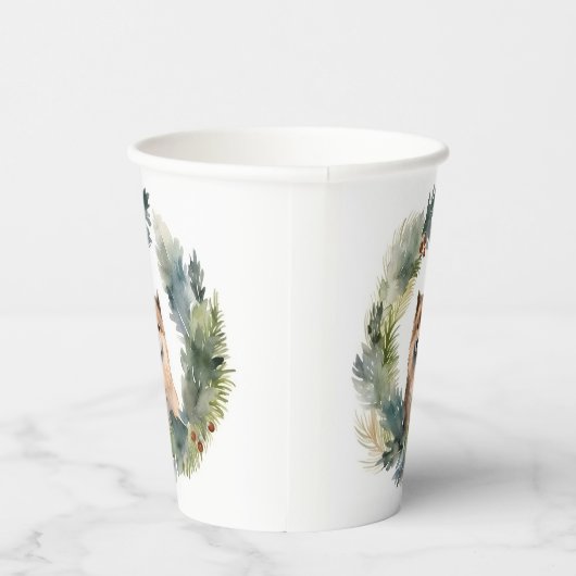 Weihnachtsfest-Pup Pappbecher (Rechts)