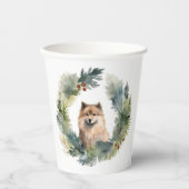 Weihnachtsfest-Pup Pappbecher (Vorderseite)