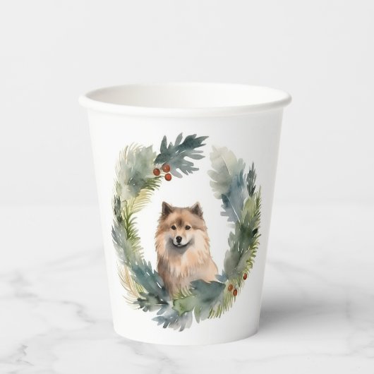 Weihnachtsfest-Pup Pappbecher (Vorderseite)