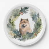 Weihnachtsfest-Pup Pappteller (Vorderseite)