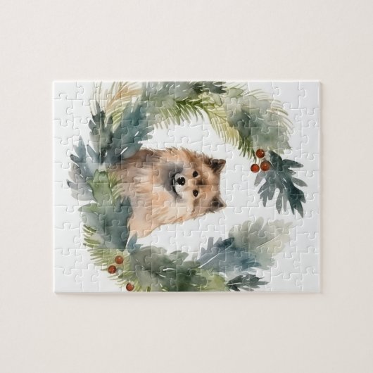 Weihnachtsfest-Pup Puzzle (Horizontal)