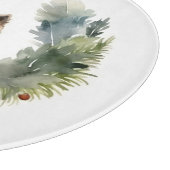 Weihnachtsfest-Pup Schneidebrett (Ecke)