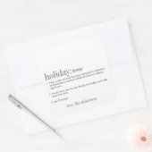 Weihnachtsfest Quadratischer Aufkleber (Umschlag)