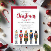 Weihnachtsfest Red Nutcracker Weihnachtsfest Party Einladung