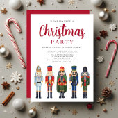 Weihnachtsfest Red Nutcracker Weihnachtsfest Party Einladung