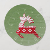 Weihnachtsfest Rentier Rot/Weiß/Grün Weihnachten S (Vorne/Hinten)