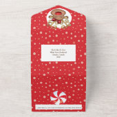 Weihnachtsfest-Rentierfest All In One Einladung (Außenbereich)