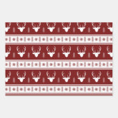 Weihnachtsfest Rentierwald Geschenkpapier Set (Vorderseite 3)