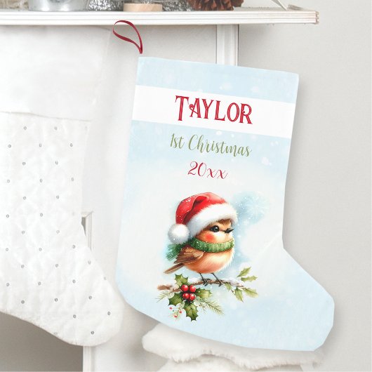 Weihnachtsfest Robin 1. Weihnachtsfeiertag Strumpf Kleiner Weihnachtsstrumpf