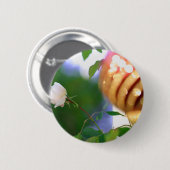 Weihnachtsfest-Rose Button (Vorne & Hinten)