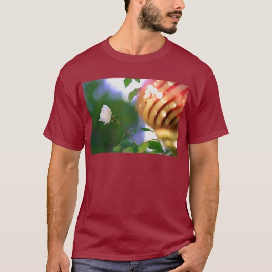 Weihnachtsfest-Rose T-Shirt (Vorderseite)