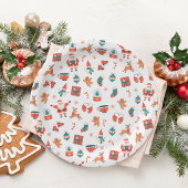 Weihnachtsfest Rot Grün Pappteller