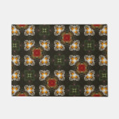 Weihnachtsfest Rot Kreuz abstrakte Molkereien Fußmatte (Vorderseite)