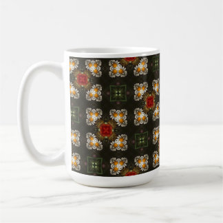 Weihnachtsfest Rot Kreuz abstrakte Molkereien Kaffeetasse