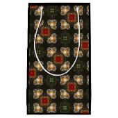 Weihnachtsfest Rot Kreuz abstrakte Molkereien Kleine Geschenktüte (Vorderseite)