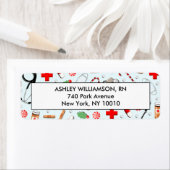 Weihnachtsfest-Rücksendeadressen-Aufkleber (Insitu)