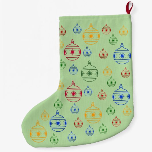 Weihnachtsfest - Rundbaumdekorationen - Strumpf Großer Weihnachtsstrumpf (Rückseite)