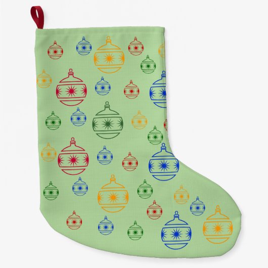 Weihnachtsfest - Rundbaumdekorationen - Strumpf Großer Weihnachtsstrumpf (Vorderseite)