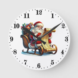 Weihnachtsfest Runde Wanduhr