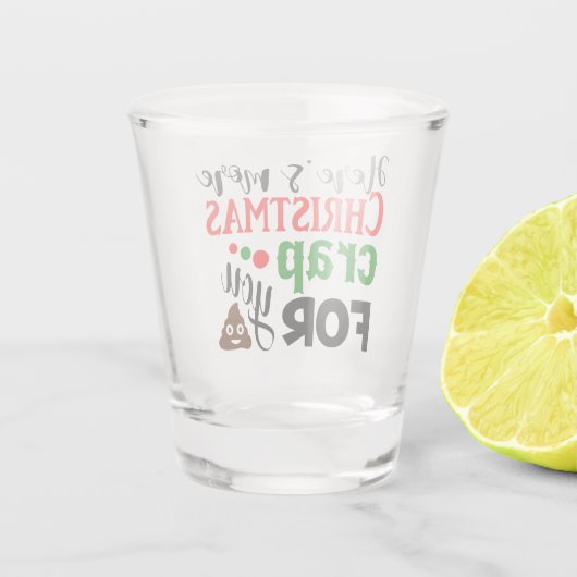 Weihnachtsfest Schnapsglas (Rückseite)