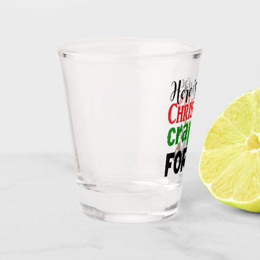 Weihnachtsfest Schnapsglas (Links)