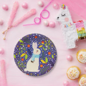 Weihnachtsfest Schneekaninchen Winter Pappteller (Party)