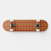 Weihnachtsfest Schönes Design Embossed Muster Skateboard (Horizontal)