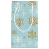 Weihnachtsfest Snowflakes Geschenktasche Kleine Geschenktüte (Vorderseite)