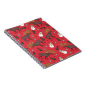 Weihnachtsfest: Snowman Pattern Notizblock (Rechte Seite)