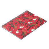 Weihnachtsfest: Snowman Pattern Notizblock (Linke Seite)