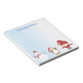 Weihnachtsfest Snowman Penguin Santa Notepads Notizblock (angewinkelt)