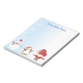 Weihnachtsfest Snowman Penguin Santa Notepads Notizblock (Rotiert)