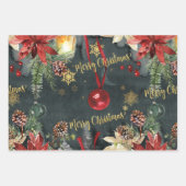 Weihnachtsfest Splendor Glossar Geschenkpapier Set (Vorderseite)