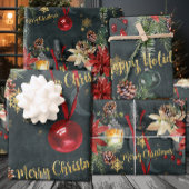 Weihnachtsfest Splendor Glossar Geschenkpapier Set