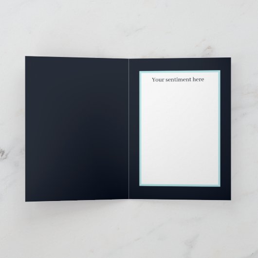 Weihnachtsfest Stimmung hinzufügen Feiertagskarte (Innenseite)