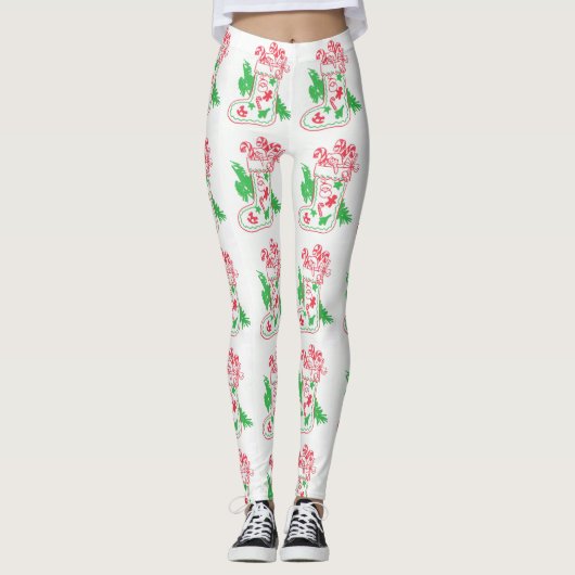 Weihnachtsfest Strumpf Leggings (Vorderseite)