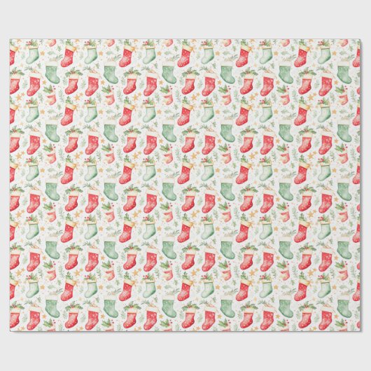 Weihnachtsfest-Strümpfe Geschenkpapier (Flach)