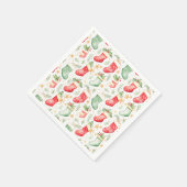 Weihnachtsfest-Strümpfe Serviette (Ecke)