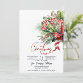 Weihnachtsfest süße Candy Canes Weihnachts-Party Einladung (Stehend Vorderseite)