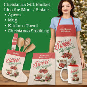 Weihnachtsfest Süßkuchen Individuelle Name Geschirrtuch