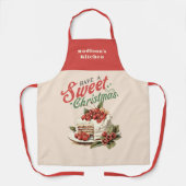 Weihnachtsfest Süßkuchen Individuelle Name Schürze (Vorderseite)