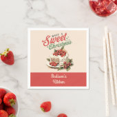 Weihnachtsfest Süßkuchen Individuelle Name Serviette (Beispiel)