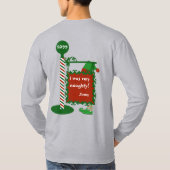 Weihnachtsfest T - Shirt "Ich habe versucht, gut z (Rückseite)
