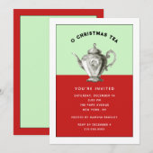 Weihnachtsfest Tea Party Einladungen (Vorne/Hinten)