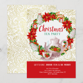 Weihnachtsfest Tee Party Einladung