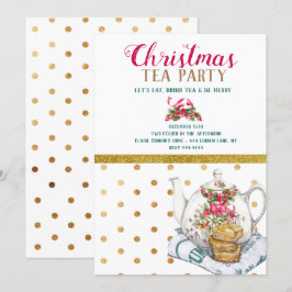 Weihnachtsfest Tee Party Einladung