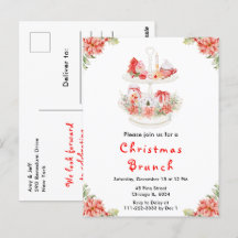 Weihnachtsfest Tee Party Rot