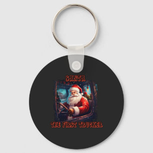 Weihnachtsfest Trucker Weihnachtsfeiertag Autofahr Schlüsselanhänger