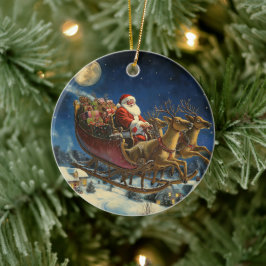 Weihnachtsfest über Schneedorf Weihnachtsschmuck