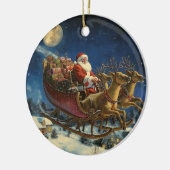 Weihnachtsfest über Schneedorf Weihnachtsschmuck (Links)